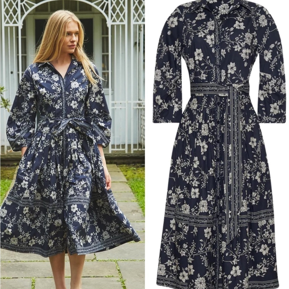 Cara Cara Raya cotton dress evening meadow mist NWT
